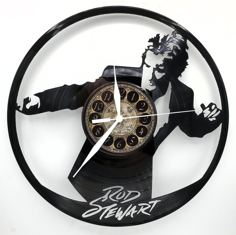 ROD STEWART vinyl record clock